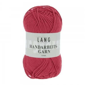 Lang Yarns Handarbeitsgarn 12/12 - Pelote de 50 gr - Coloris 0661 Rouge