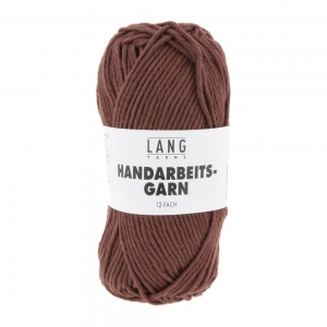 Lang Yarns Handarbeitsgarn 12/12 - Pelote de 50 gr - Coloris 0664 Bordeaux