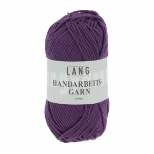 Lang Yarns Handarbeitsgarn 12/12 - Pelote de 50 gr - Coloris 0690 Violet Foncé