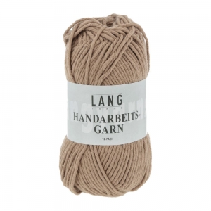 Lang Yarns Handarbeitsgarn 12/12 - Pelote de 50 gr - Coloris 0726 Crème Au Chocolat