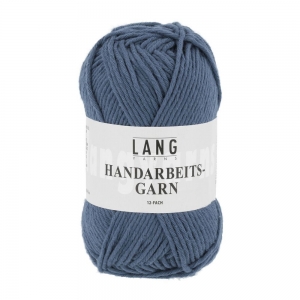 Lang Yarns Handarbeitsgarn 12/12 - Pelote de 50 gr - Coloris 0734 Jeans Foncé