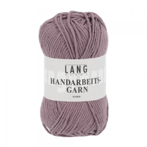 Lang Yarns Handarbeitsgarn 12/12 - Pelote de 50 gr - Coloris 0748 Vieux Rose Foncé