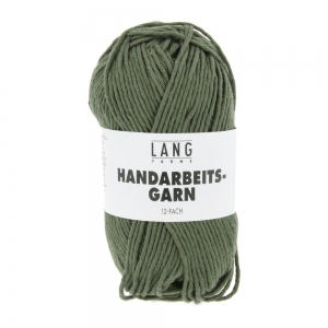 Lang Yarns Handarbeitsgarn 12/12 - Pelote de 50 gr - Coloris 0799 Olive Foncé