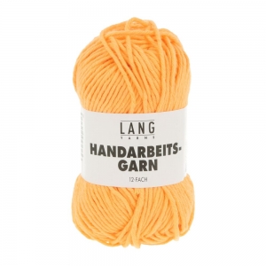 Lang Yarns Handarbeitsgarn 12/12 - Pelote de 50 gr - Coloris 0859 Mandarine