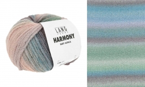 Lang Yarns Harmony - Pelote de 100 gr - Coloris 0012 Vert/Bleu/Pierre
