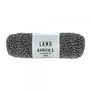 Lang Yarns Jawoll - Pelote de 50 gr - Coloris 0137 Anthracite/Écru Mouliné