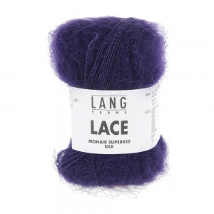Lang Yarns Lace - Pelote de 25 gr - Coloris 0090 Violet Royal