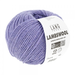 Lang Yarns Lambswool - Pelote de 50 gr - Coloris 0146 Lilas Mélangé