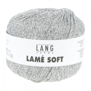 Lang Yarns Lamé Soft - Pelote de 50 gr - Coloris 0003 Gris Clair