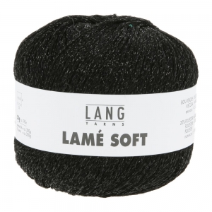 Lang Yarns Lamé Soft - Pelote de 50 gr - Coloris 0004 Noir