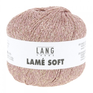 Lang Yarns Lamé Soft - Pelote de 50 gr - Coloris 0048 Vieux Rose