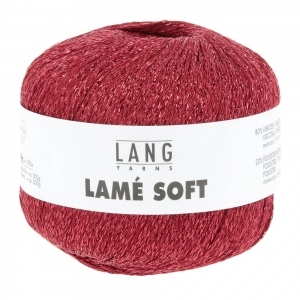 Lang Yarns Lamé Soft - Pelote de 50 gr - Coloris 0061 Rouge