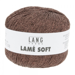 Lang Yarns Lamé Soft - Pelote de 50 gr - Coloris 0068 Marron