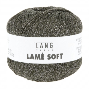 Lang Yarns Lamé Soft - Pelote de 50 gr - Coloris 0099 Vert Armée