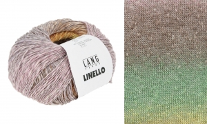 Lang Yarns Linello - Pelote de 100 gr - Coloris 0051 Vert/Jaune/Marron