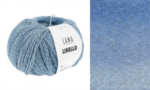 Lang Yarns Linello - Pelote de 100 gr - Coloris 0222 Bleu
