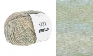 Lang Yarns Linello - Pelote de 100 gr - Coloris 0301 Vert/Rose Clair/Bleu Ciel