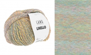 Lang Yarns Linello - Pelote de 100 gr - Coloris 0302 Saumon/Orange/Turquoise