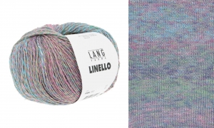 Lang Yarns Linello - Pelote de 100 gr - Coloris 0303 Aubergine/Rose/Vert