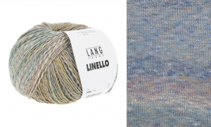 Lang Yarns Linello - Pelote de 100 gr - Coloris 0306 Indigo/Pétrole/Olive
