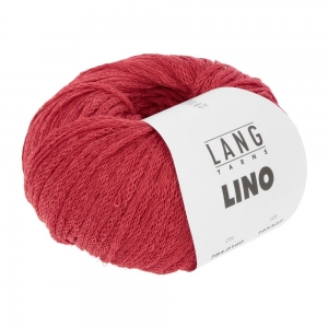 Lang Yarns Lino - Pelote de 50 gr - Coloris 0160 Rouge