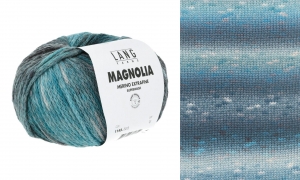 Lang Yarns Magnolia - Pelote de 100 gr - Coloris 0013 Pétrole/Turquoise/Gris