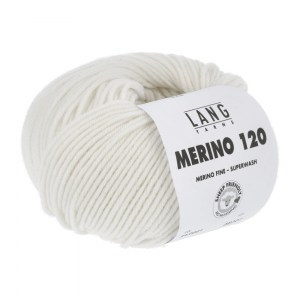Lang Yarns Merino 120 - Pelote de 50 gr - Coloris 0001