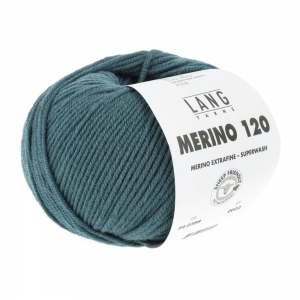 Lang Yarns Merino 120 - Pelote de 50 gr - Coloris 0388 Pétrole