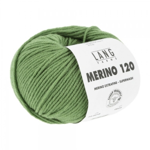 Lang Yarns Merino 120 - Pelote de 50 gr - Coloris 0418 Fougère