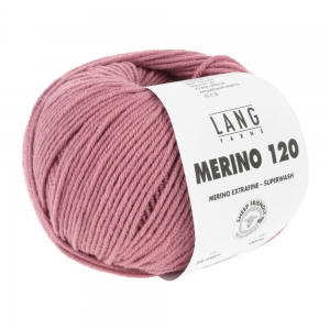 Lang Yarns Merino 120 - Pelote de 50 gr - Coloris 0565 Grenade