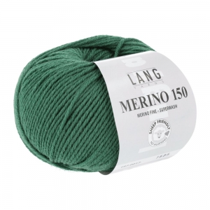 Lang Yarns Merino 150 - Pelote de 50 gr - Coloris 0017 Vert