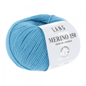 Lang Yarns Merino 150 - Pelote de 50 gr - Coloris 0079 Turquoise Claire