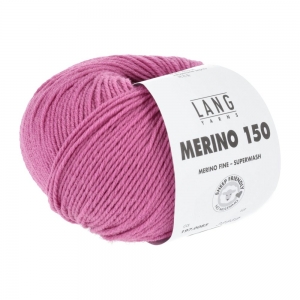 Lang Yarns Merino 150 - Pelote de 50 gr - Coloris 0085 Pink