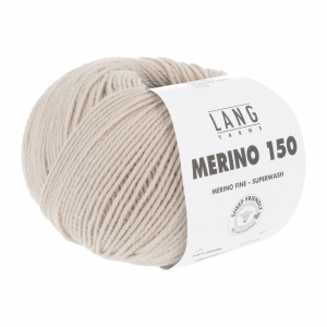 Lang Yarns Merino 150 - Pelote de 50 gr - Coloris 0096 Sable