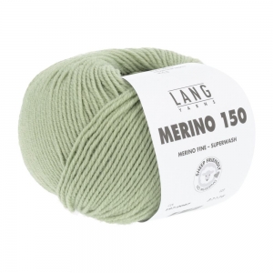 Lang Yarns Merino 150 - Pelote de 50 gr - Coloris 0097 Vert Citron