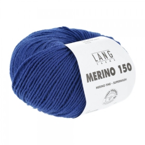 Lang Yarns Merino 150 - Pelote de 50 gr - Coloris 0106 Royal