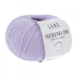 Lang Yarns Merino 150 - Pelote de 50 gr - Coloris 0107 Lilas Clair