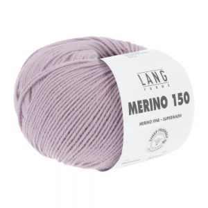 Lang Yarns Merino 150 - Pelote de 50 gr - Coloris 0119 Rose Foncé