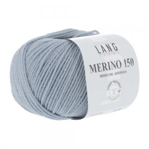 Lang Yarns Merino 150 - Pelote de 50 gr - Coloris 0123 Gris Argent