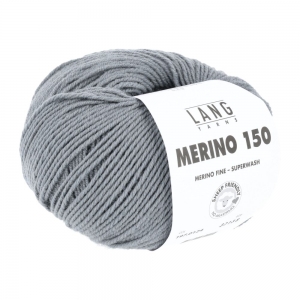 Lang Yarns Merino 150 - Pelote de 50 gr - Coloris 0124 Gris Souris