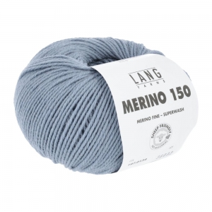 Lang Yarns Merino 150 - Pelote de 50 gr - Coloris 0134 Jeans Moyen