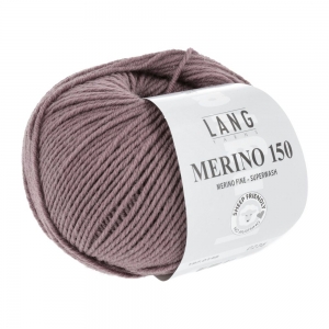 Lang Yarns Merino 150 - Pelote de 50 gr - Coloris 0148 Vieuxrose Foncé