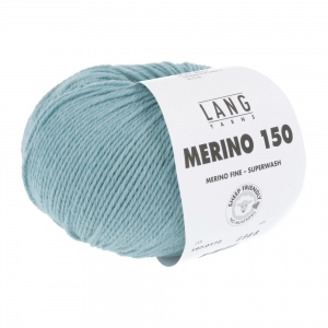 Lang Yarns Merino 150 - Pelote de 50 gr - Coloris 0172 Aqua Mélangé