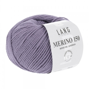 Lang Yarns Merino 150 - Pelote de 50 gr - Coloris 0207 Lilas