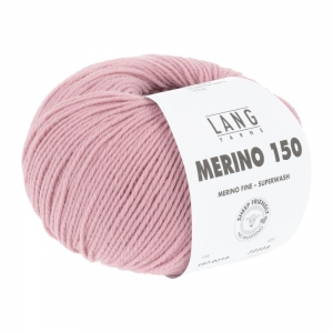 Lang Yarns Merino 150 - Pelote de 50 gr - Coloris 0219 Rosé