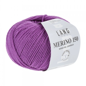 Lang Yarns Merino 150 - Pelote de 50 gr - Coloris 0266 Fuchsia