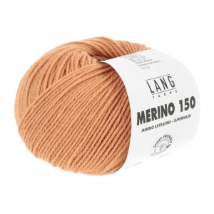 Lang Yarns Merino 150 - Pelote de 50 gr - Coloris 0559 Tangerine