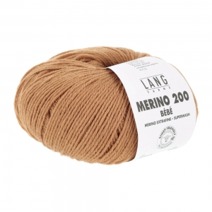 Lang Yarns Merino 200 Bébé - Pelote de 50 gr - Coloris 0315 Nougat