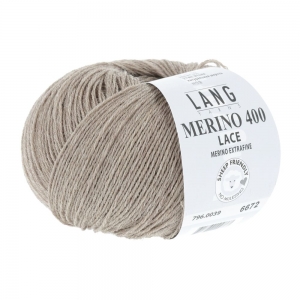 Lang Yarns Merino 400 Lace - Pelote de 25 gr - Coloris 0039 Camel Mélangé