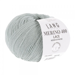 Lang Yarns Merino 400 Lace - Pelote de 25 gr - Coloris 0092 Sauge